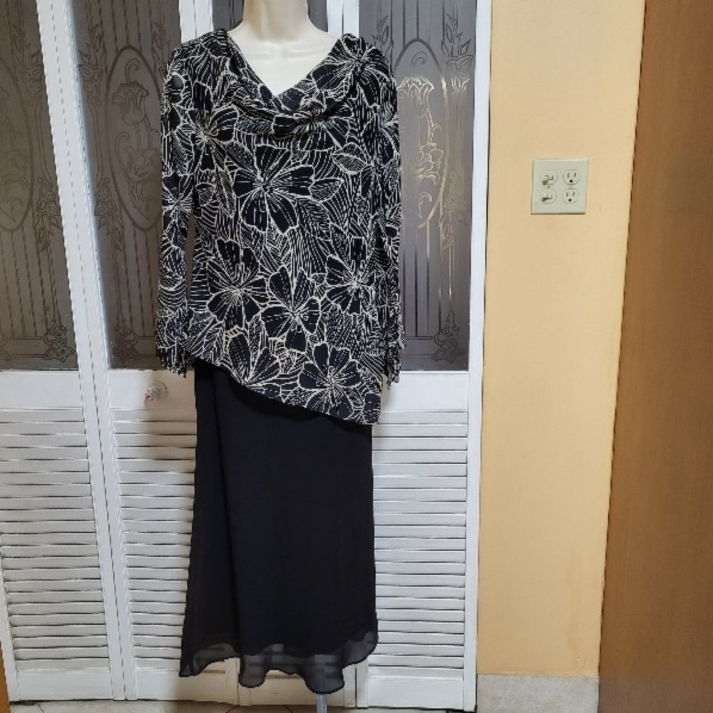 Los Angeles Gal Ladies Beautiful Faux 2 Piece Dress